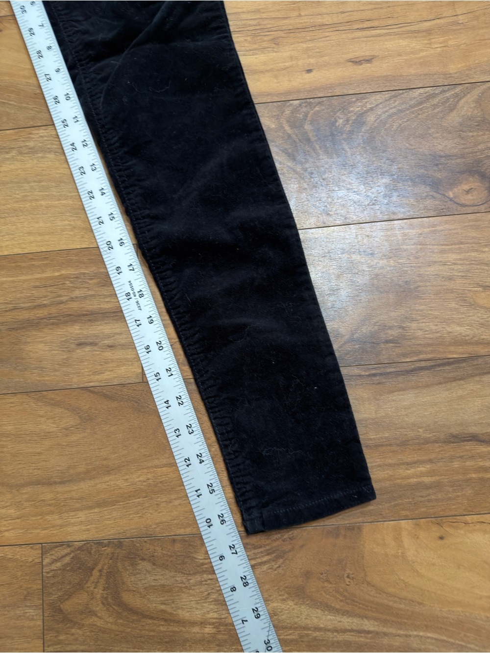Calvin Klein Velvet Leggings Womens Stretch Pull-On Soft Velour Pants Black Sz 2 - Picture 7 of 7